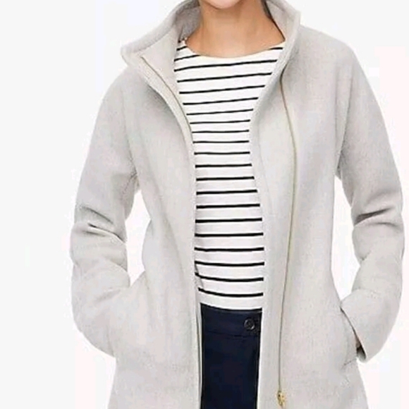 J.Crew Gray Wool City Coat - Picture 2 of 15